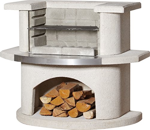 Buschbeck 90014.000 Gartengrillbar Venedig mit Edelstahl, weiß