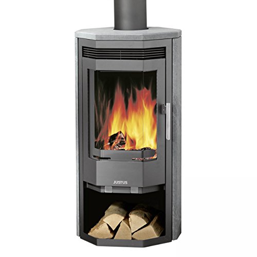 Justus 6531 22 Usedom 5 Kaminofen Stahl Gussgrau / Speckstein -NEU