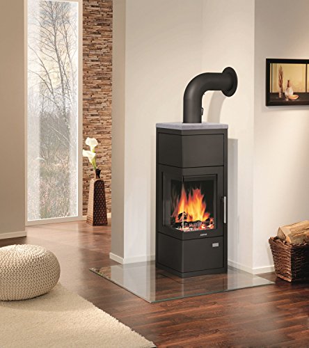 Justus Kaminofen Diego wärmePLUS schwarz Speckstein