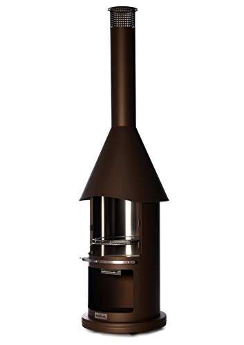 Buschbeck Grillkamin Auckland, braun metallic, 65 x 65 x 230 cm